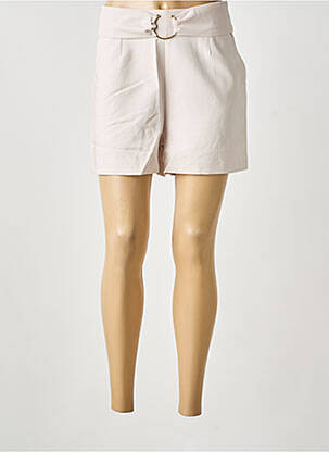 Short coupe droite beige LOLA ESPELETA femme