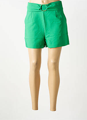 Short coupe droite vert LOLA ESPELETA femme