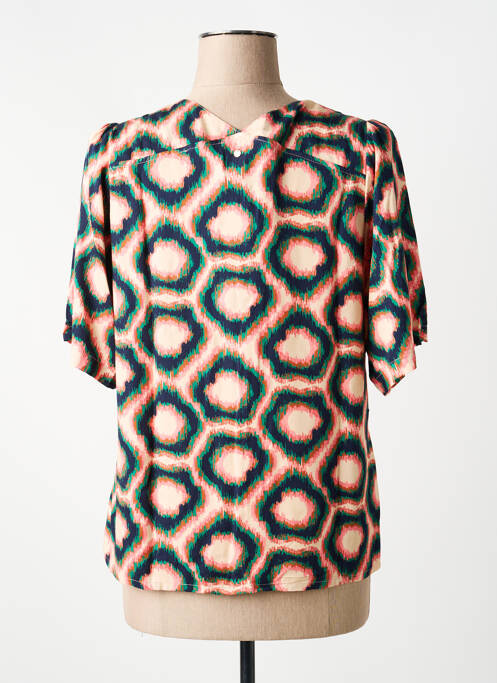 Blouse manches courtes manches courtes bleu LOLA ESPELETA femme