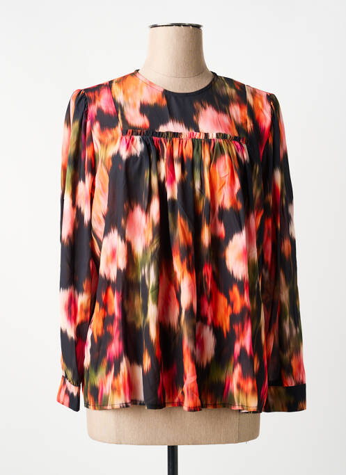 Blouse imprimé fantaisie manches longues noir LOLA ESPELETA femme