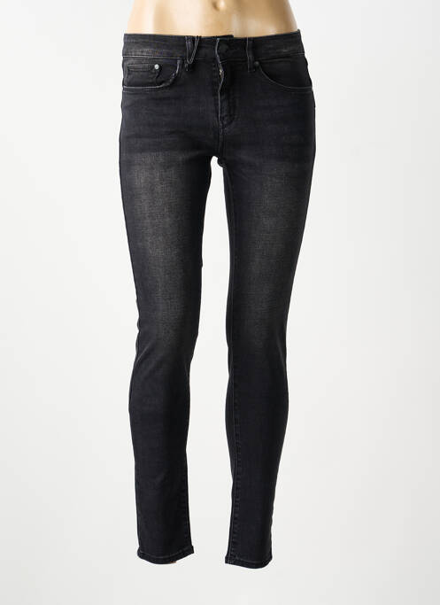 Jeans coupe slim broderie rivets taille normale noir LOLA ESPELETA femme