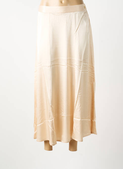 Jupe longue coupe fluide beige LOLA ESPELETA femme