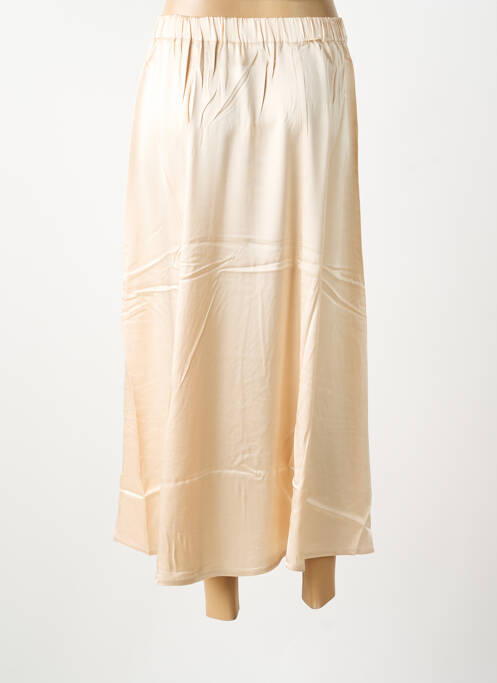 Jupe longue coupe fluide beige LOLA ESPELETA femme