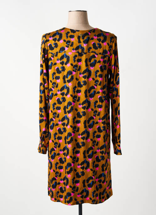 Robe courte manches longues manches longues jaune LOLA ESPELETA femme