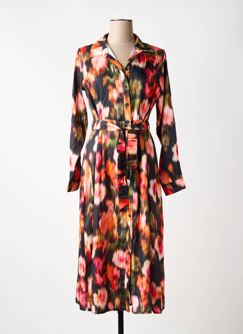 Robe longue manches longues manches longues orange LOLA ESPELETA femme