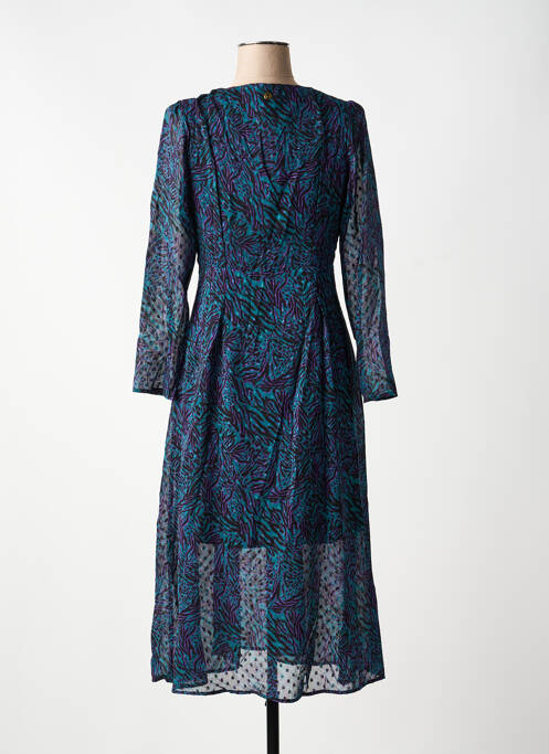 Robe longue manches longues manches longues vert LOLA ESPELETA femme