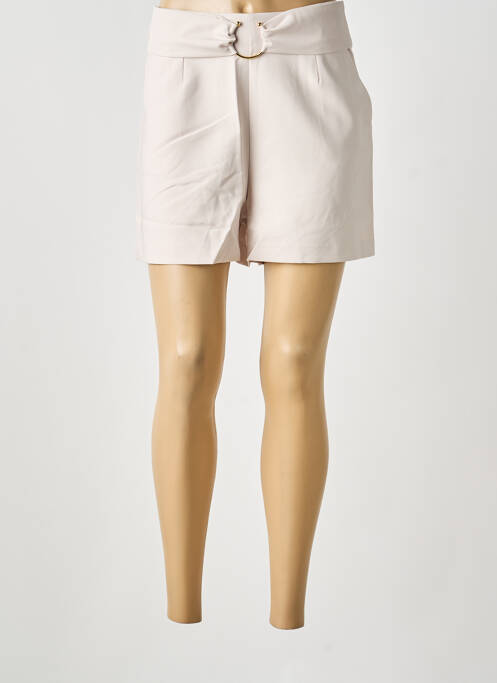 Short coupe droite beige LOLA ESPELETA femme
