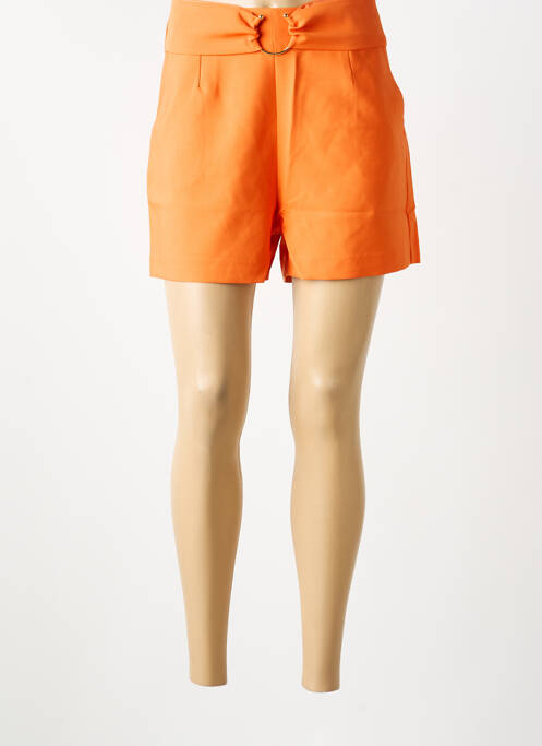 Short coupe droite orange LOLA ESPELETA femme