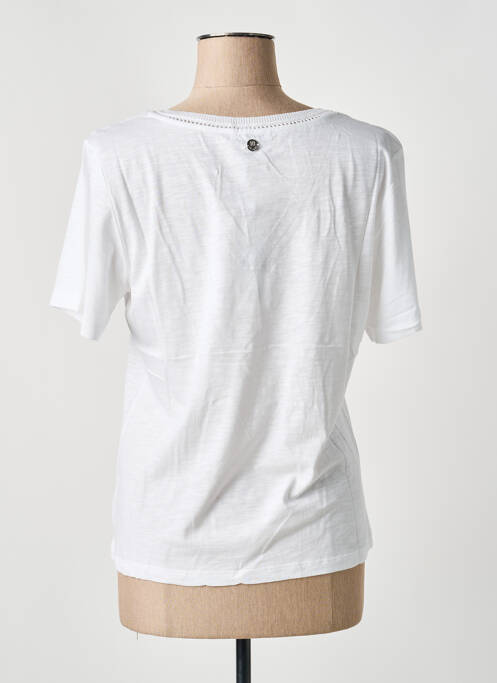 Top stretch manches courtes blanc LOLA ESPELETA femme