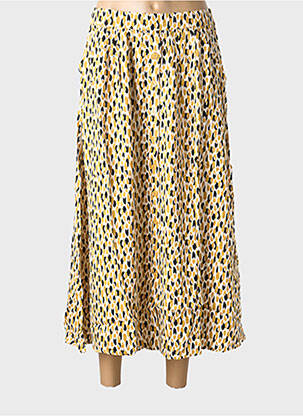 Jupe longue imprimé fantaisie jaune LOLA ESPELETA femme