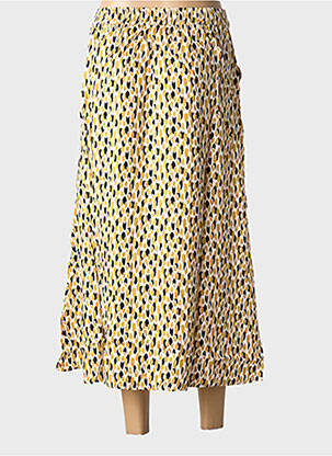 Jupe longue imprimé fantaisie jaune LOLA ESPELETA femme