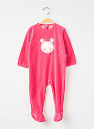 Pyjama fermeture pressionnée rose ABSORBA fille