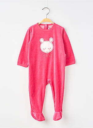 Pyjama fermeture pressionnée rose ABSORBA fille