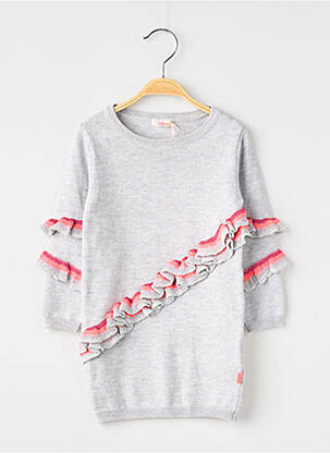 Robe pull manches longues manches longues gris BILLIEBLUSH fille