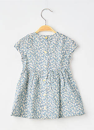 Robe mi-longue manches courtes manches courtes bleu ABSORBA fille