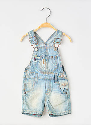 Salopette fermeture boutonnée sur le devant fines bretelles bleu LEVIS fille