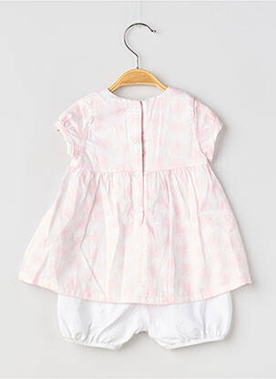 Combi-pantalon col rond manches courtes rose ABSORBA fille