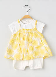 Combi-pantalon col rond jaune ABSORBA fille