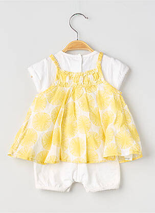 Combi-pantalon col rond jaune ABSORBA fille