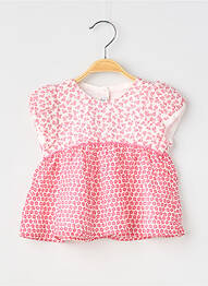 Blouse manches courtes manches courtes rouge ABSORBA fille