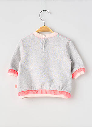 Sweat-shirt manches longues manches longues gris BILLIEBLUSH fille