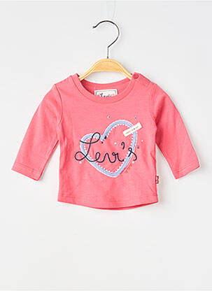 Top manches longues manches longues rose LEVI'S fille