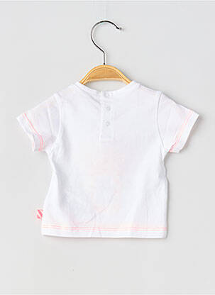 T-shirt fermeture boutonnée au dos manches courtes blanc BILLIEBLUSH fille