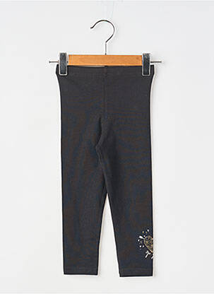 Legging slim taille élastique noir 3 POMMES fille