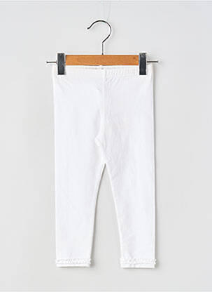Legging slim taille élastique blanc ABSORBA fille