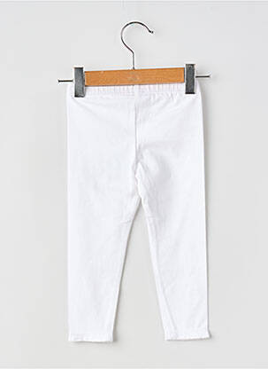 Legging slim taille élastique blanc ABSORBA fille