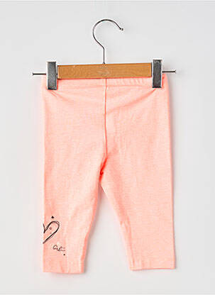 Legging sérigraphie taille élastique orange 3 POMMES fille