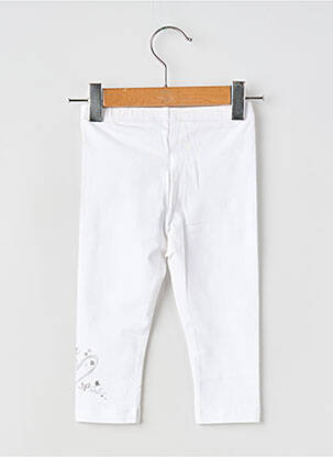 Legging sérigraphie taille élastique blanc 3 POMMES fille