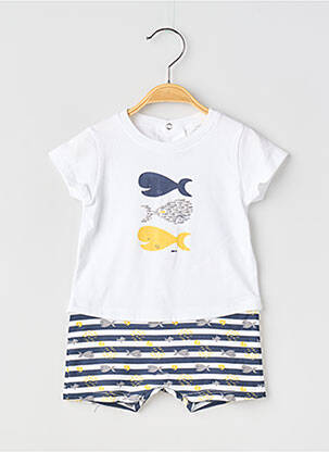 Combishort blanc ABSORBA garçon