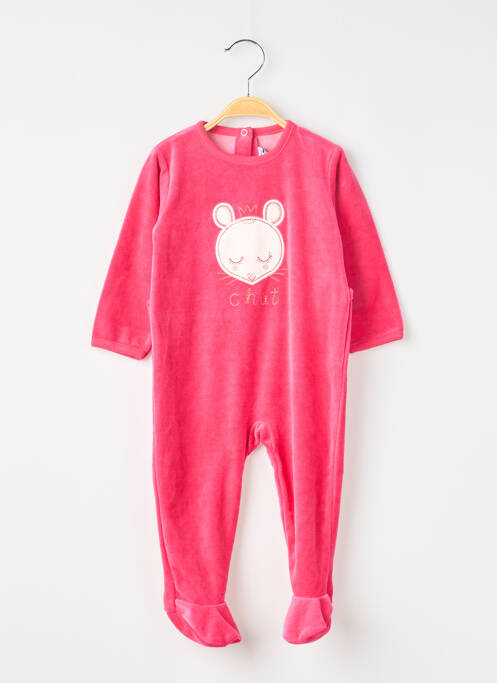 Pyjama fermeture pressionnée rose ABSORBA fille