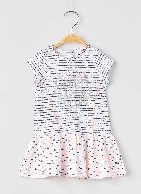 Robe mi-longue manches courtes manches courtes noir 3 POMMES fille