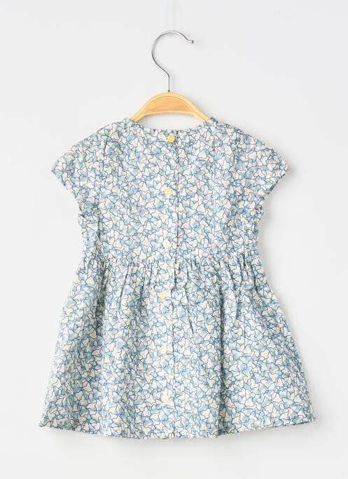 Robe mi-longue manches courtes manches courtes bleu ABSORBA fille