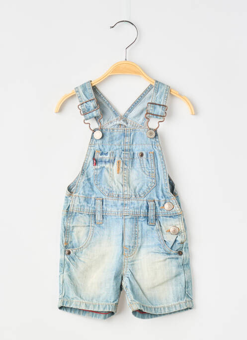 Salopette fermeture boutonnée sur le devant fines bretelles bleu LEVIS fille