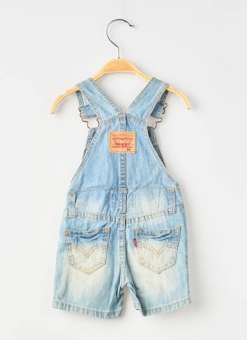 Salopette fermeture boutonnée sur le devant fines bretelles bleu LEVIS fille