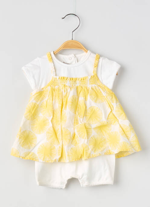 Combi-pantalon col rond jaune ABSORBA fille