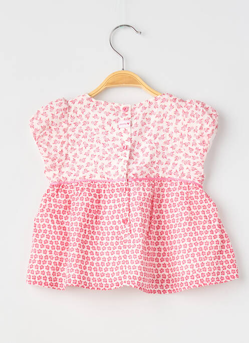 Blouse coupe évasée manches courtes rouge ABSORBA fille