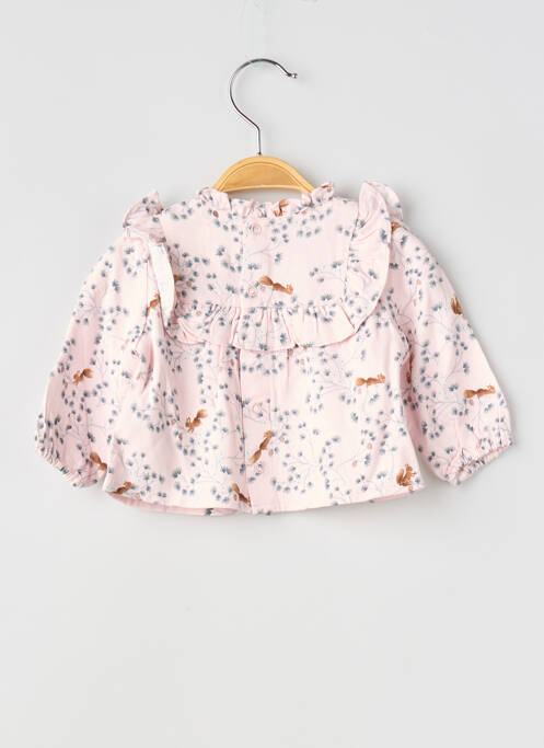 Blouse manches longues manches longues rose CARREMENT BEAU fille