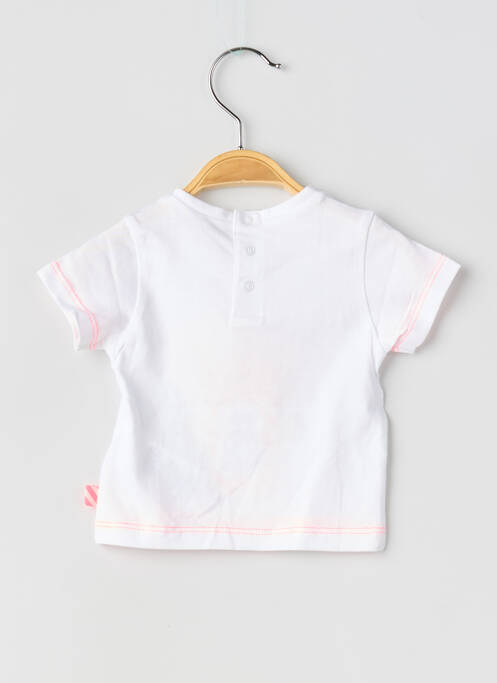T-shirt fermeture boutonnée au dos manches courtes blanc BILLIEBLUSH fille