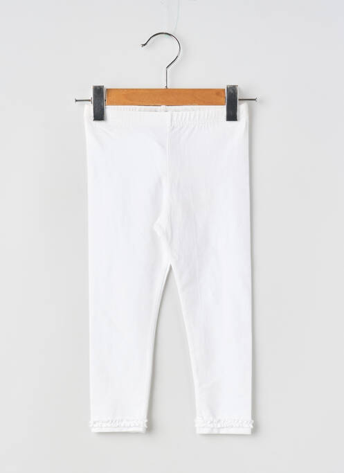 Legging slim taille élastique blanc ABSORBA fille