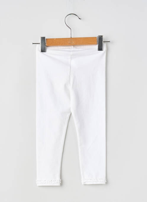 Legging slim taille élastique blanc ABSORBA fille