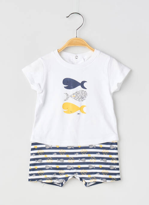 Combishort blanc ABSORBA garçon