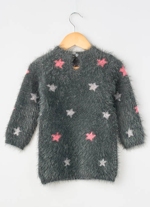 Robe pull gris 3 POMMES fille