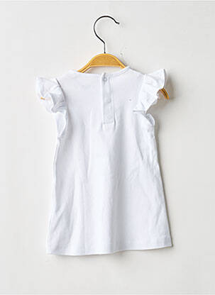 Robe courte manches courtes manches courtes blanc KARL LAGERFELD fille