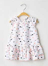 Robe mi-longue sans manche sans manche blanc 3 POMMES fille
