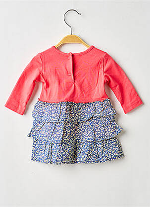 Robe mi-longue col rond manches longues rose ABSORBA fille