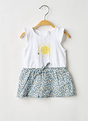 Robe mi-longue sans manche sans manche blanc ABSORBA fille